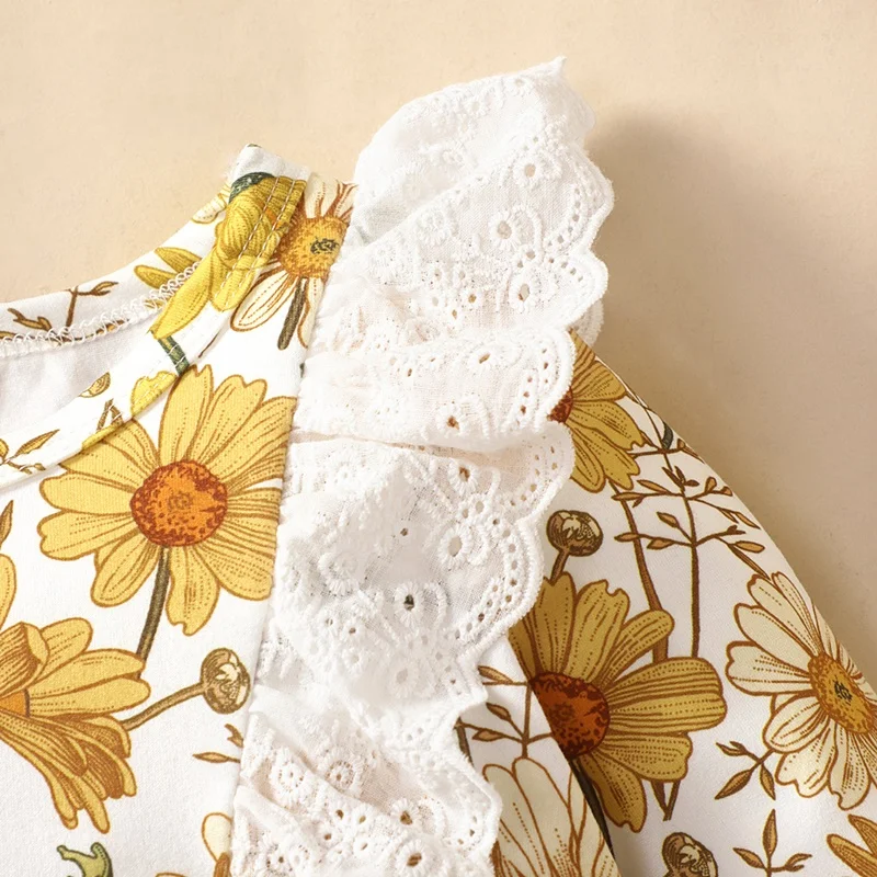 Детский хлопковый комбинезон с длинным рукавом на возраст 0-18 месяцев | Мать и