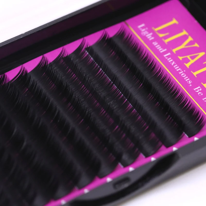 1 Box 12 Rows Beauty 0.05/0.07/0.10/0.15MM Thick J B C Curl Natural False Eyelashes Extension Individual Eyelash | Красота и здоровье