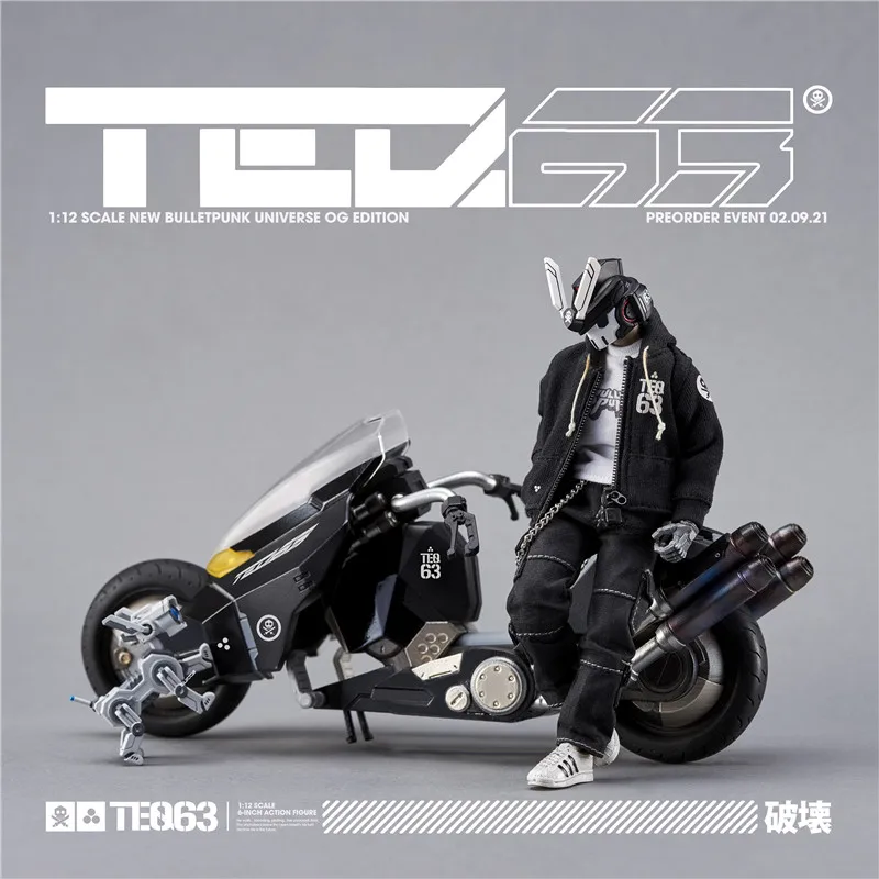 

DEVIL TOYS×QUICCS BULLETPUNK 1/12 scale TEQ63 Motorcycle with Movable Action Figure Set Pre-order