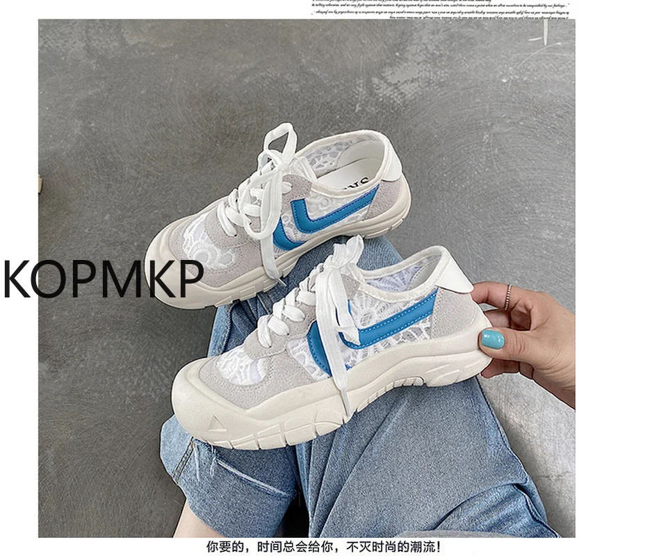 

2021 Designer Platform Shoes Woman Sneakers Fashion Thick Bottom Lace Ladies Vulcanized Shoes Basket Femme Chunky Sneakers Women