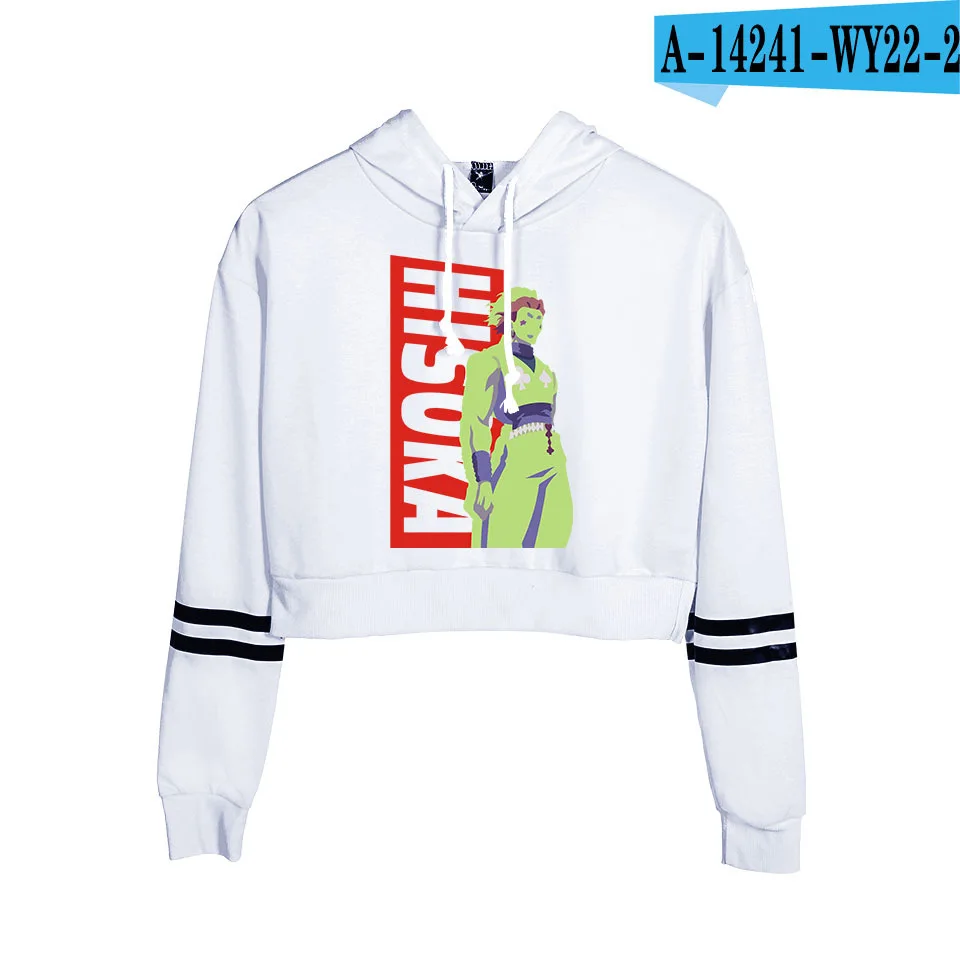 

Anime Hoody Navel Women Crop Top Hoodie Harajuku Long Sleeve Pullovers Cropped Sweatshirt Short Tops Hunter X Hunter Hisoka Sexy