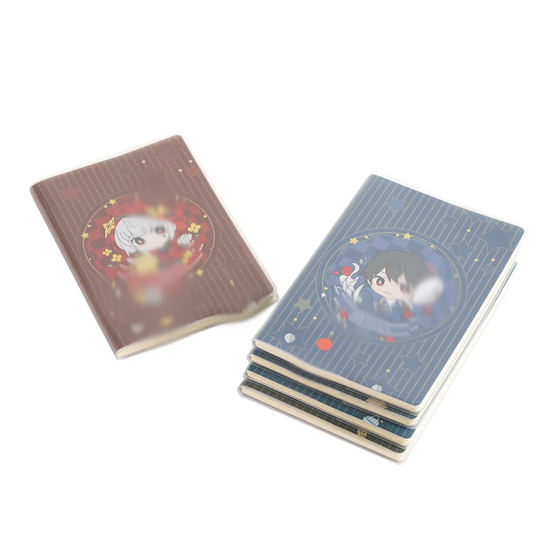 Записная книжка в стиле аниме с персонажами мультфильмов студенческие