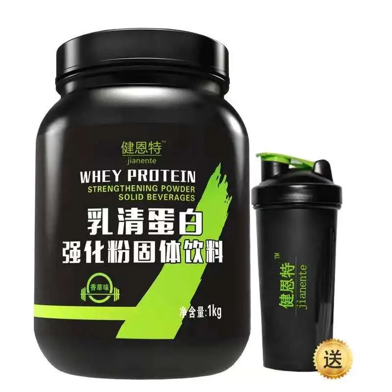 

High quality whey protein powder nutrition women/men muscle container milk 1kg Sports Fitness supplement body a Bottle