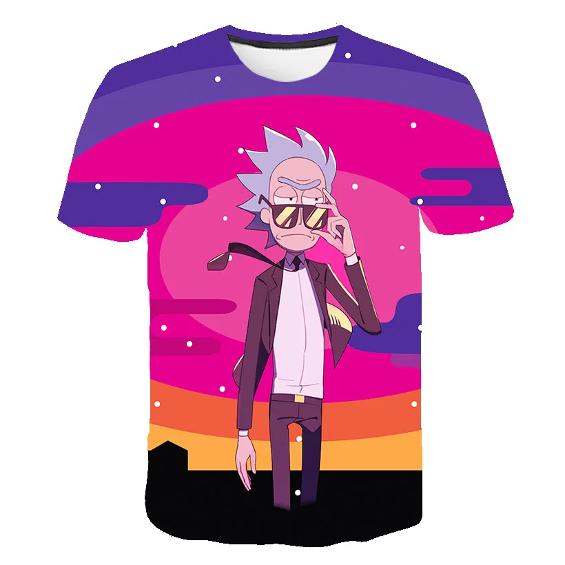 

Rick T-shirt Children alternative clothing Boy Baby T-shirt interesting summer 3D Printed Oversized T-shirt Shirt for Boy Girl