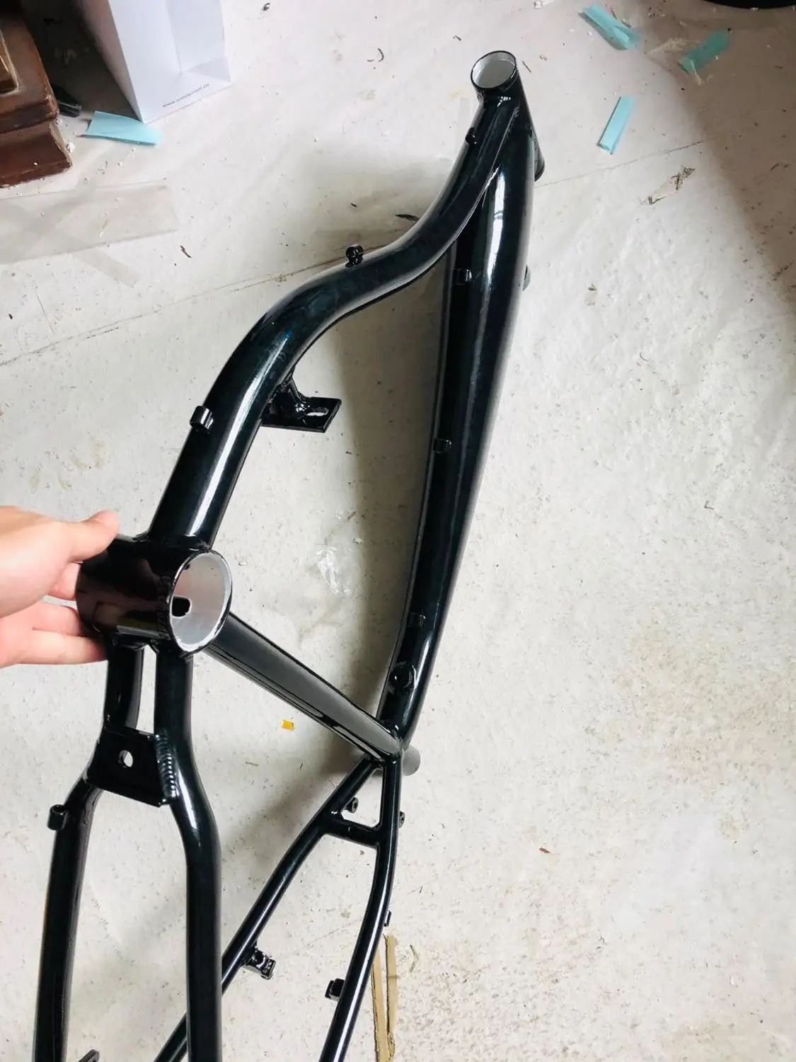 Черный моторизованный велосипед из алюминиевого сплава 2 4л встроенный газовый