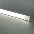 Диммируемый V-образный светодиодный светильник для шкафа, угловая алюминиевая лента для шкафа, 50 см, 20 дюймов, 13 х13 мм, 12 В постоянного тока, 6 Вт, 60 диодов