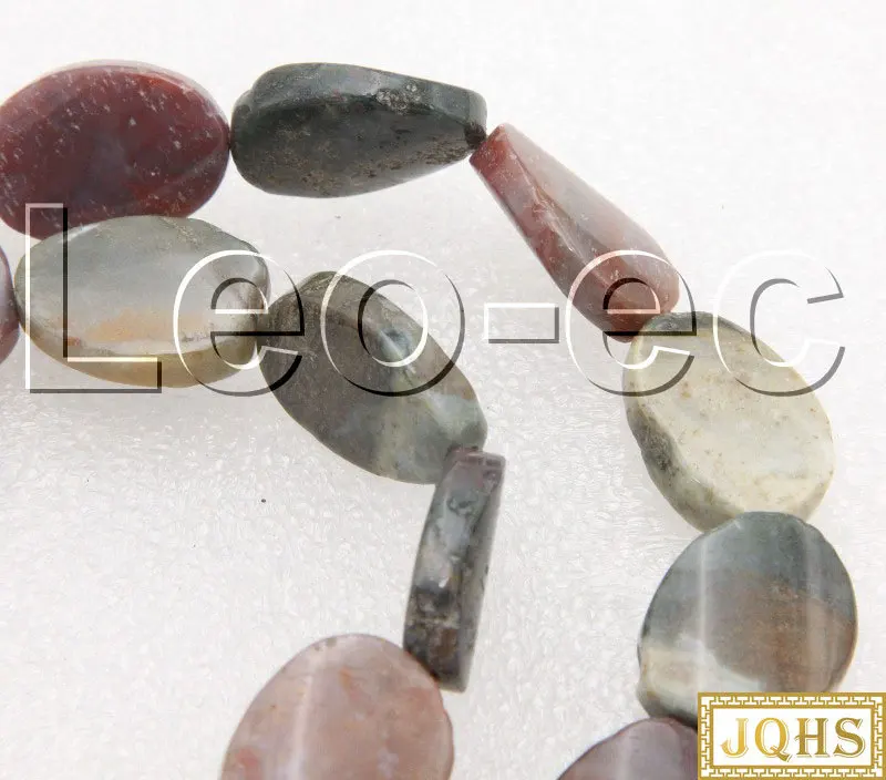 

Natural 13X18mm Twist oval green Indian Agates Stone Beads for Jewelry Making 15" v1366