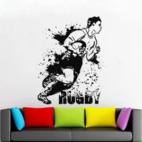 american football wall decals rugby game ball sport vinyl wall decor stickers boys room bedroom home decoration poster