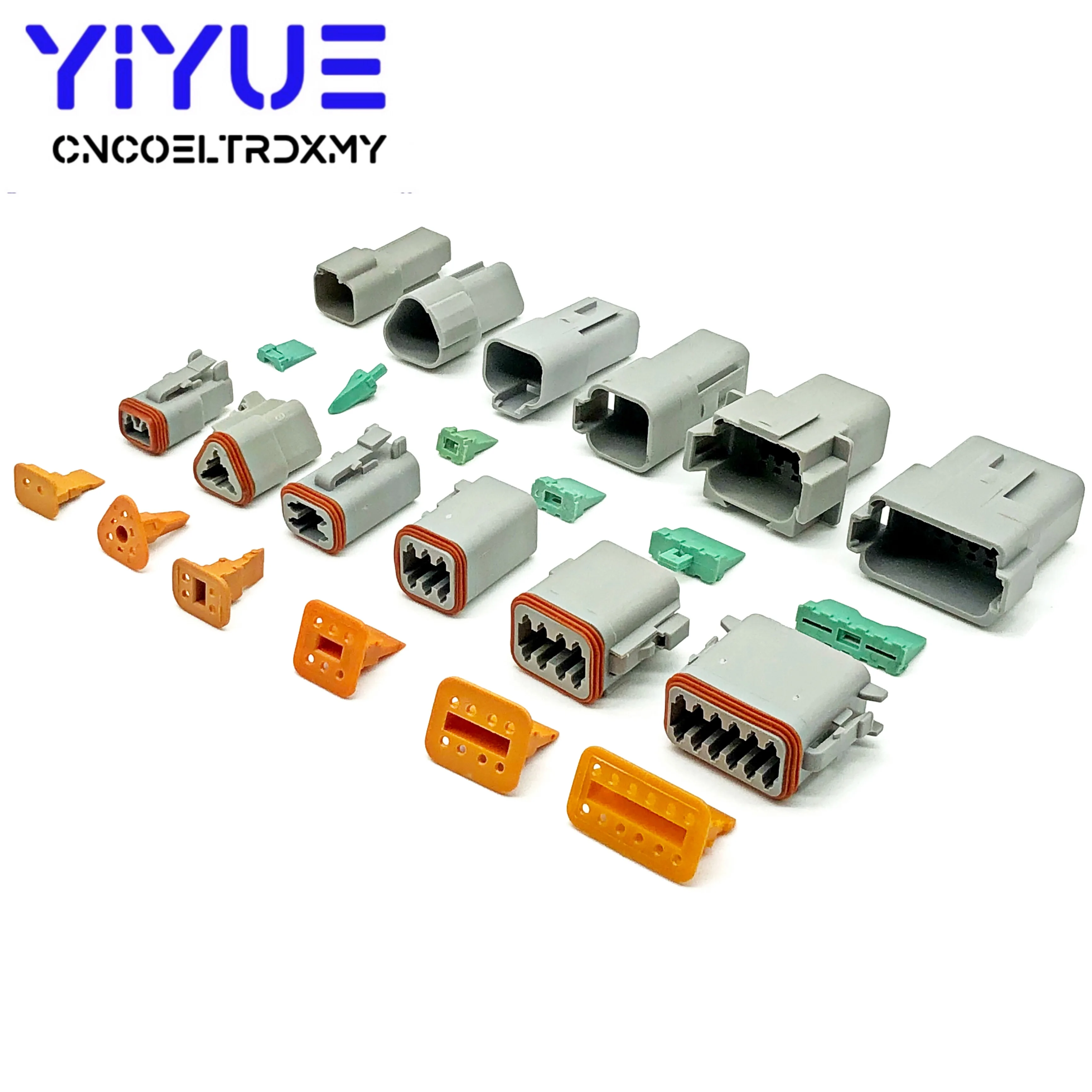 Комплект автомобильных разъемов Deutsch DT DT06/DT04 2/3/4/6/225 Pin + 16-18AWG обжимные Клеммы