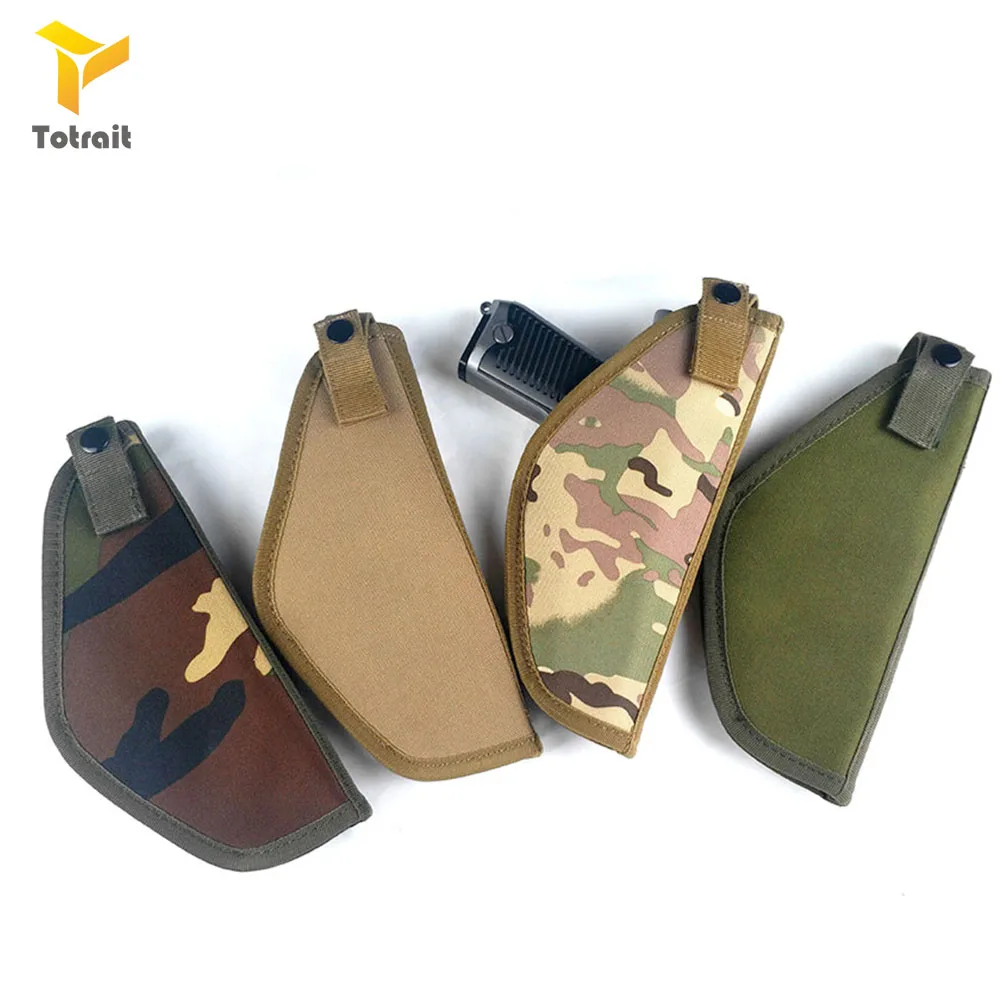 

Totrait Tactical Nylon Holster Utility Airsoft Combat Fit For Right handed Waist Holster Belt Simple Oxford Cloth Gun Case
