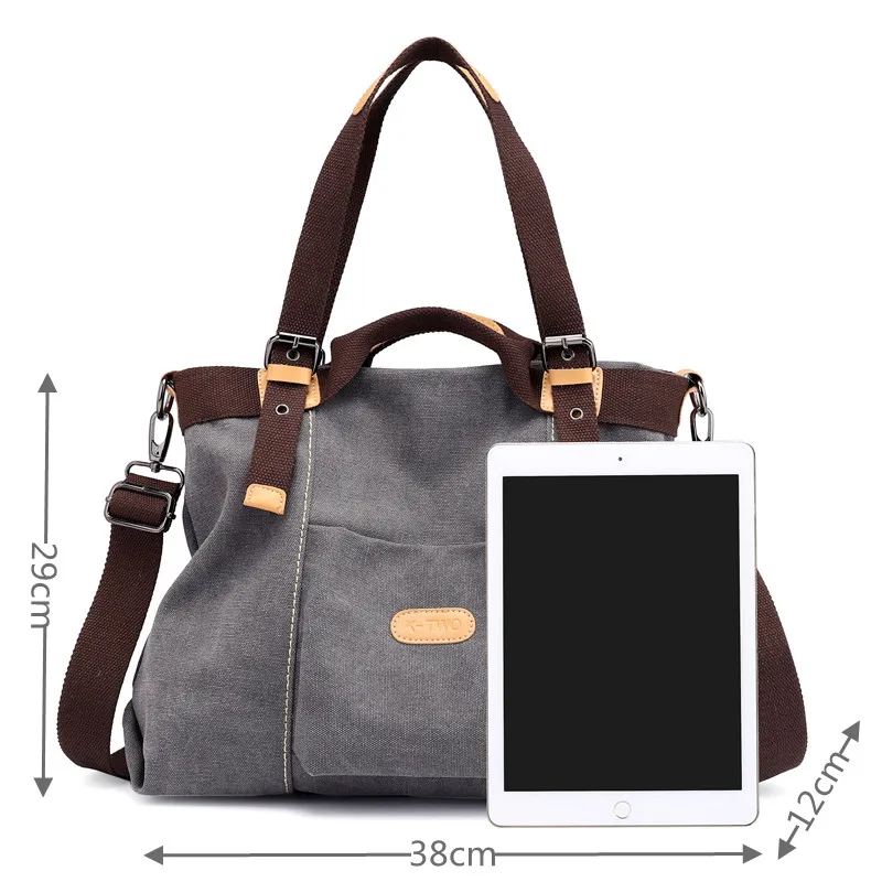 Fashion Canvas Crossbody Bags Tote Quality Handbag Women Shoulder Bags Travel Top-handle Female Messenger Bags