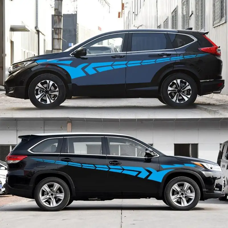 1 пара 340x40 см автомобильные наклейки авто все талии Боковые украшения тела наклейки универсальные аксессуары для стайлинга автомобилей