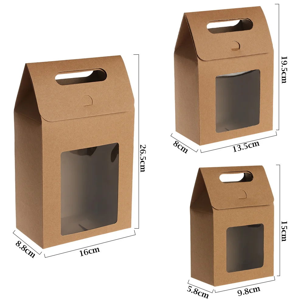 6 шт крафт бумажный мешок цвета хаки Свадебная сумка для конфет сувениры