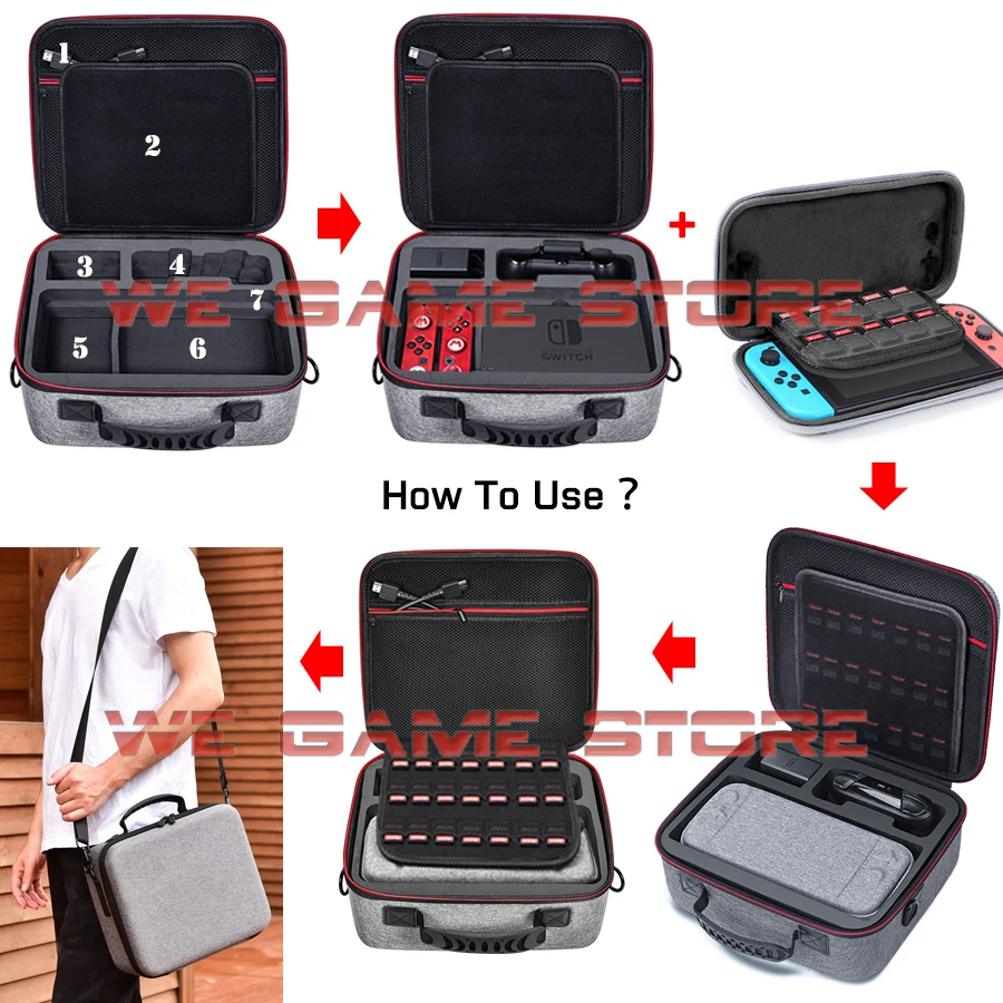 2021 Роскошный чехол большой емкости Nintendo Switch для switch консоли сумки NS EVA Nitendo