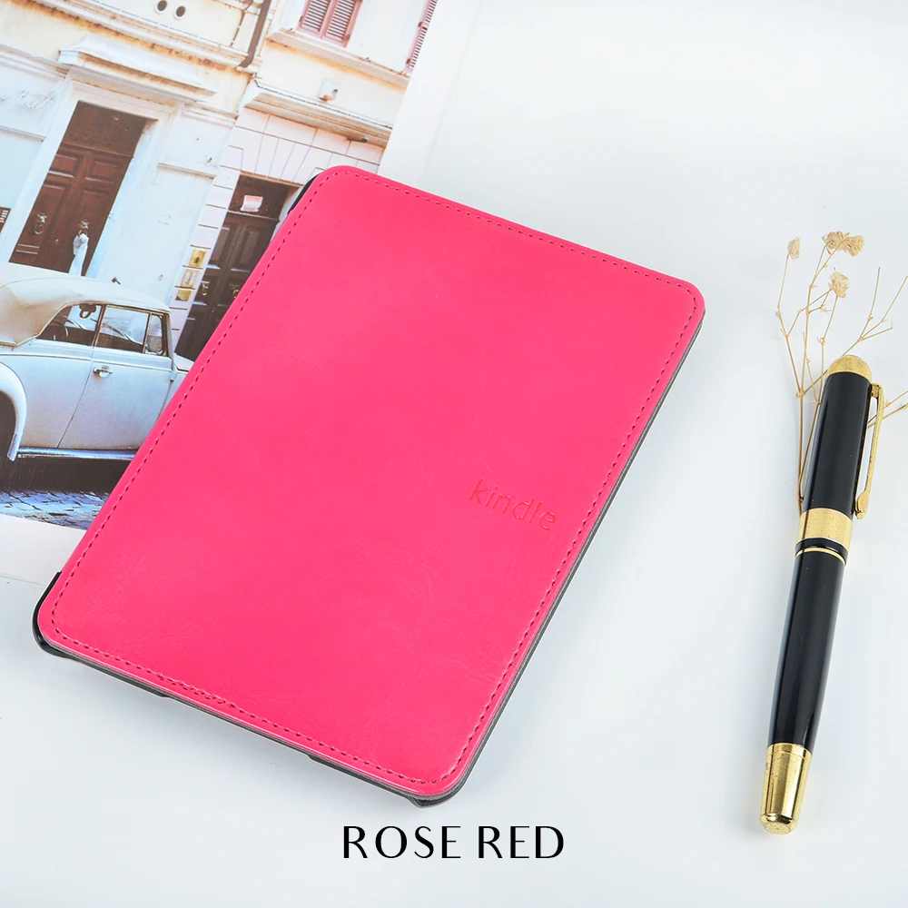 Роскошный кожаный чехол для Amazon kindle Paperwhite 4 Чехол PQ94WIF funda kindle paperwhite 4 чехол+ ремешок Подарочная пленка+ ручка