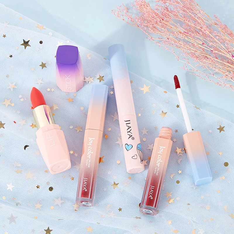 Набор для макияжа 3 шт./компл. неоновые Гламурная помада зеркальный светильник