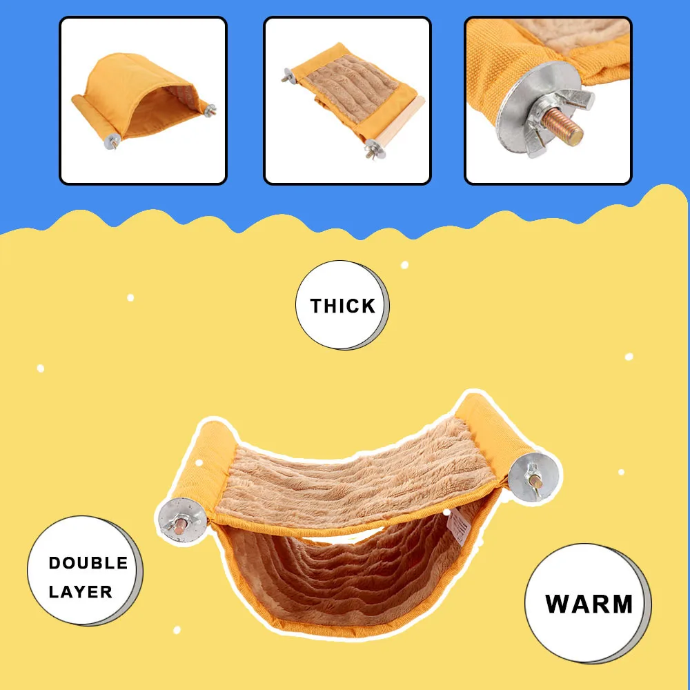 Теплая Крыса Хомяк попугай хорек кролик белка гамак для домашних животных