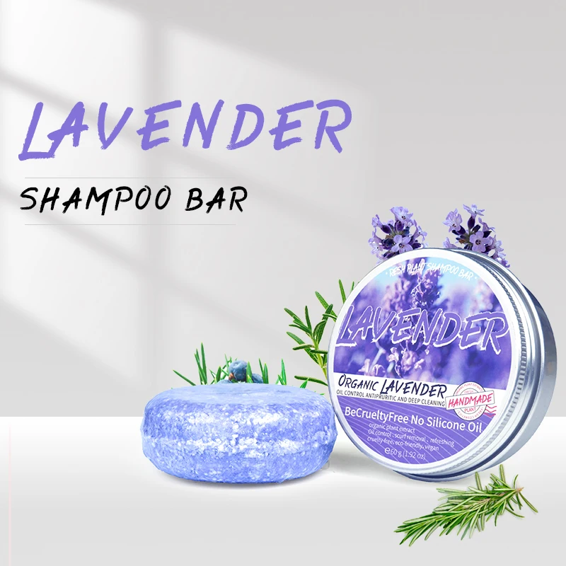 

Wholesale Private Label Bath Supplies Hotel Vegan Natural Herbal Lavender Shampoo Bar Organic Hair Soap