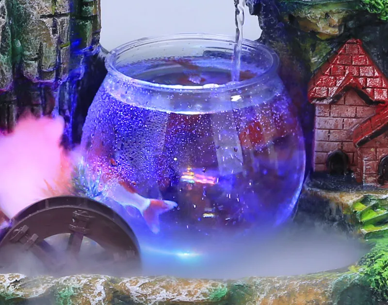 Креативная имитация интерьера каучуковая водная накидка фэн шуй водяной фонтан