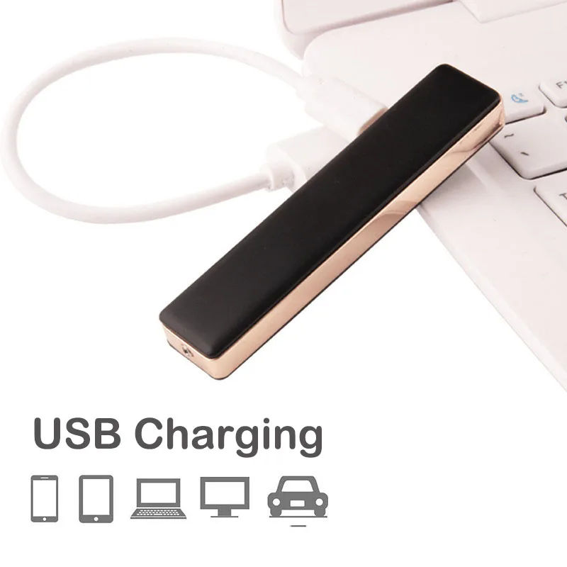 USB зажигалка с длинной полосой электрическая зарядка прикуриватель