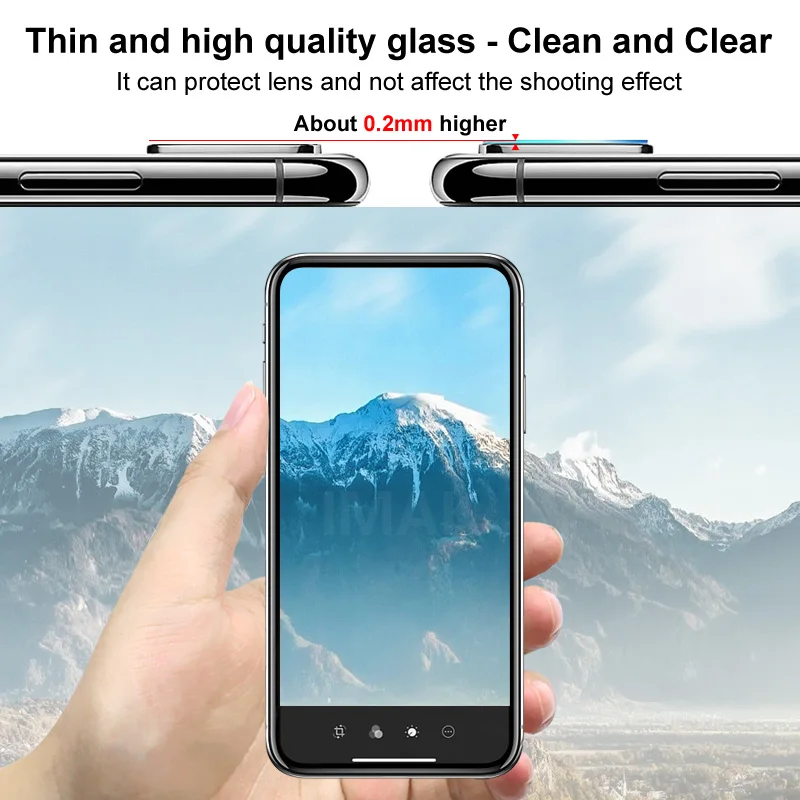 

Imak 2pcs/Package Wear Resistant Camera Lens Protective Protector for ROG Phone 2 ZS660KL Tempered Glass Film ROG Phone2