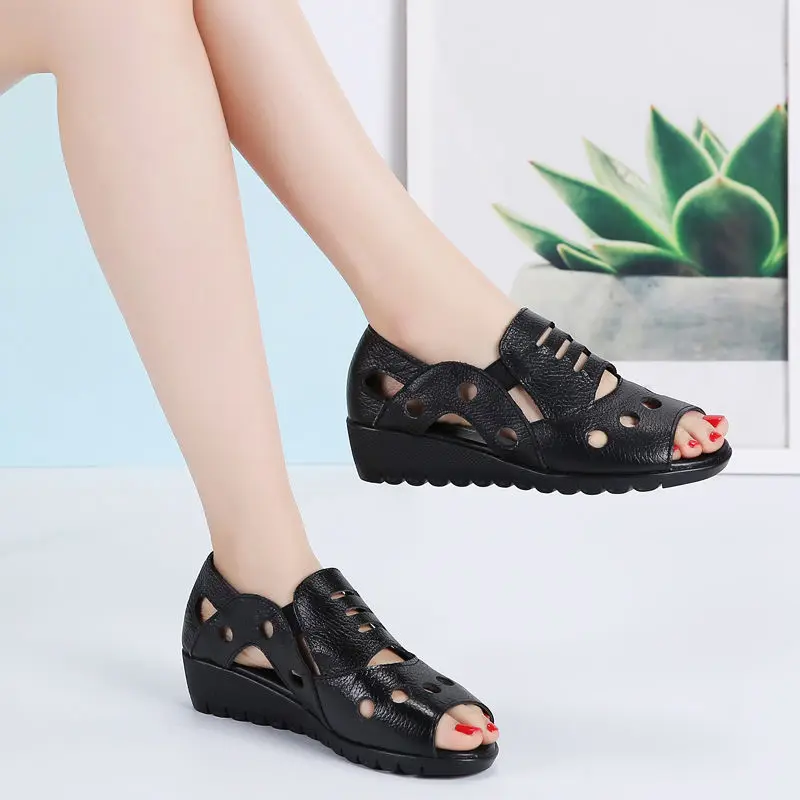 

Сандалии женские на танкетке, Повседневная летняя обувь, гладиаторы