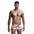 Мужские трусы-боксеры SEOBEAN, темно-синие камуфляжные трусы, сексуальное нижнее белье, 2019