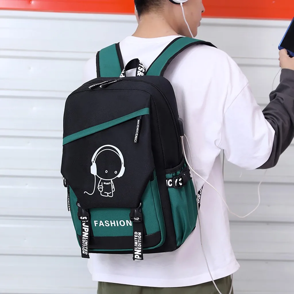 

Transer 2020 New Fashion Women's Outdoor Solid Color Nylon Large Capacity Travel Multi-function Backpack Shoulder Bag