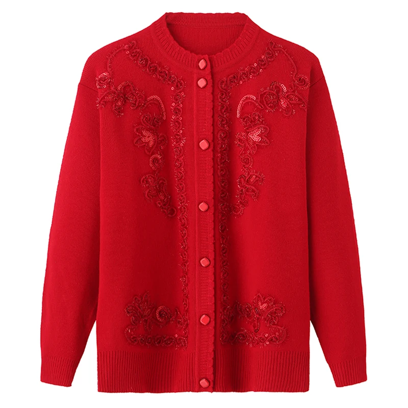 Новинка осенне зимний женский вязаный свитер пальто новый высококачественный