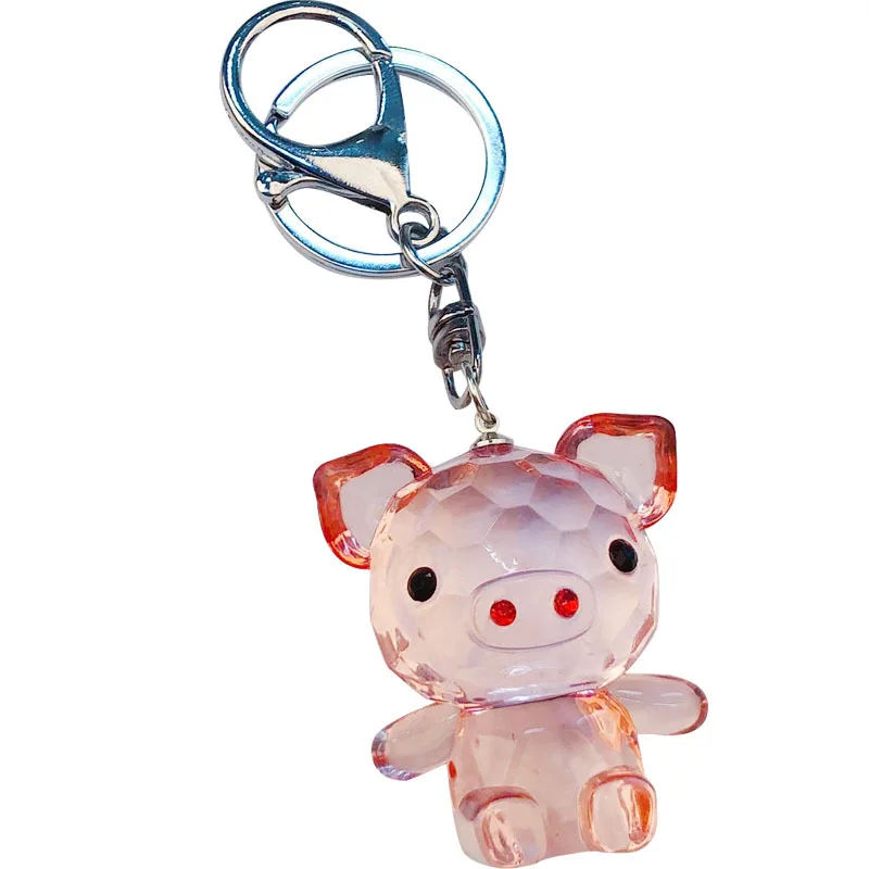 INS мультяшный акриловый брелок креативный свинья мужской и женский