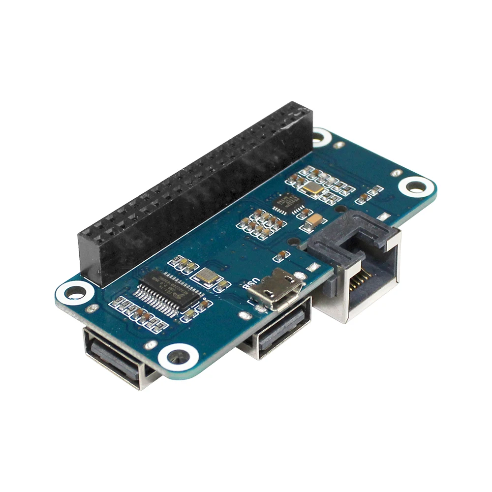Разветвитель USB/Ethernet RJ45 для Raspberry PI 4 3b + / 3 2 Zero W сетевой порт usb-хаб | Компьютеры и
