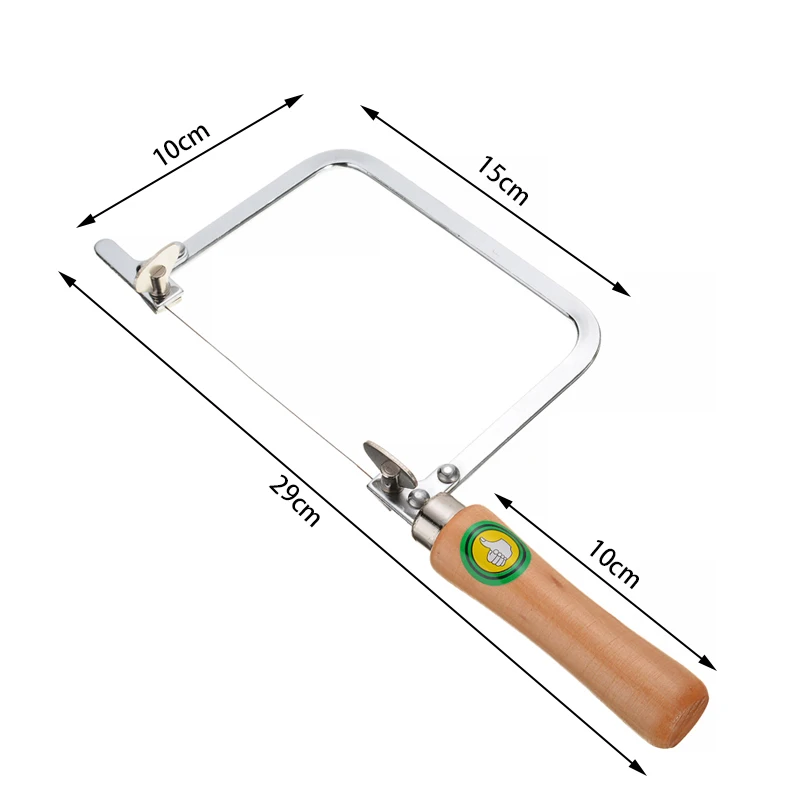 Ручная пила U образной формы + 2 лезвия пилы регулируемая деревообрабатывающая