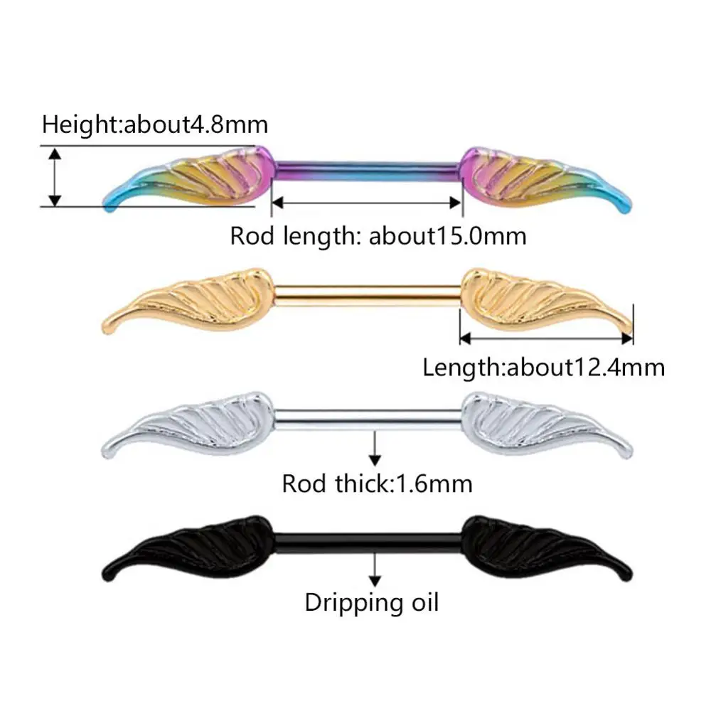 Кольцо для пирсинга женское из медицинской стали 2 шт. | Украшения и аксессуары