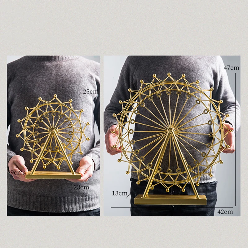 Креативное украшение в скандинавском стиле с изображением колеса обозрения