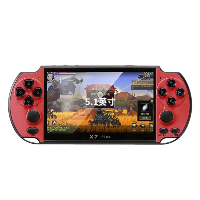 

X7 Plus 8G Video Portable Game Console 5.1'' Screen Handheld Retro PSP Kid Gifts Retailsale