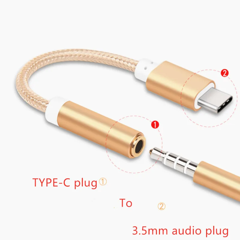 Usb type-C до 3,5 мм разъем для наушников AUX аудио кабель адаптер для samsung LG Nexus Oneplus Nokia Xiaomi huawei type C смартфонов