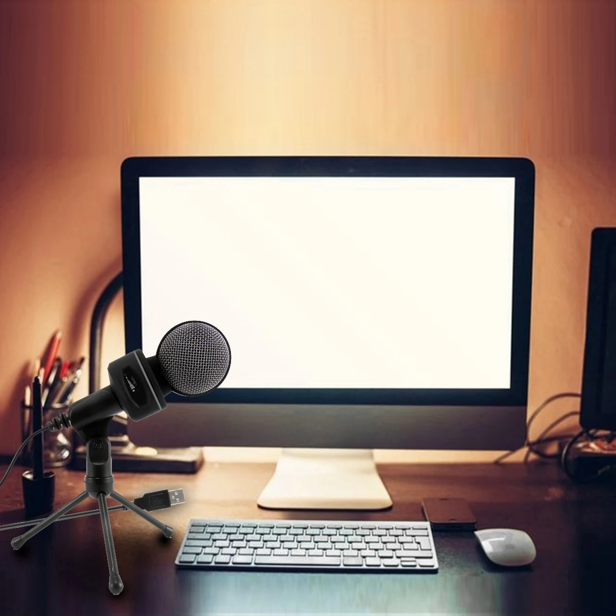 Новый профессиональный конденсаторный USB-микрофон для подкастов