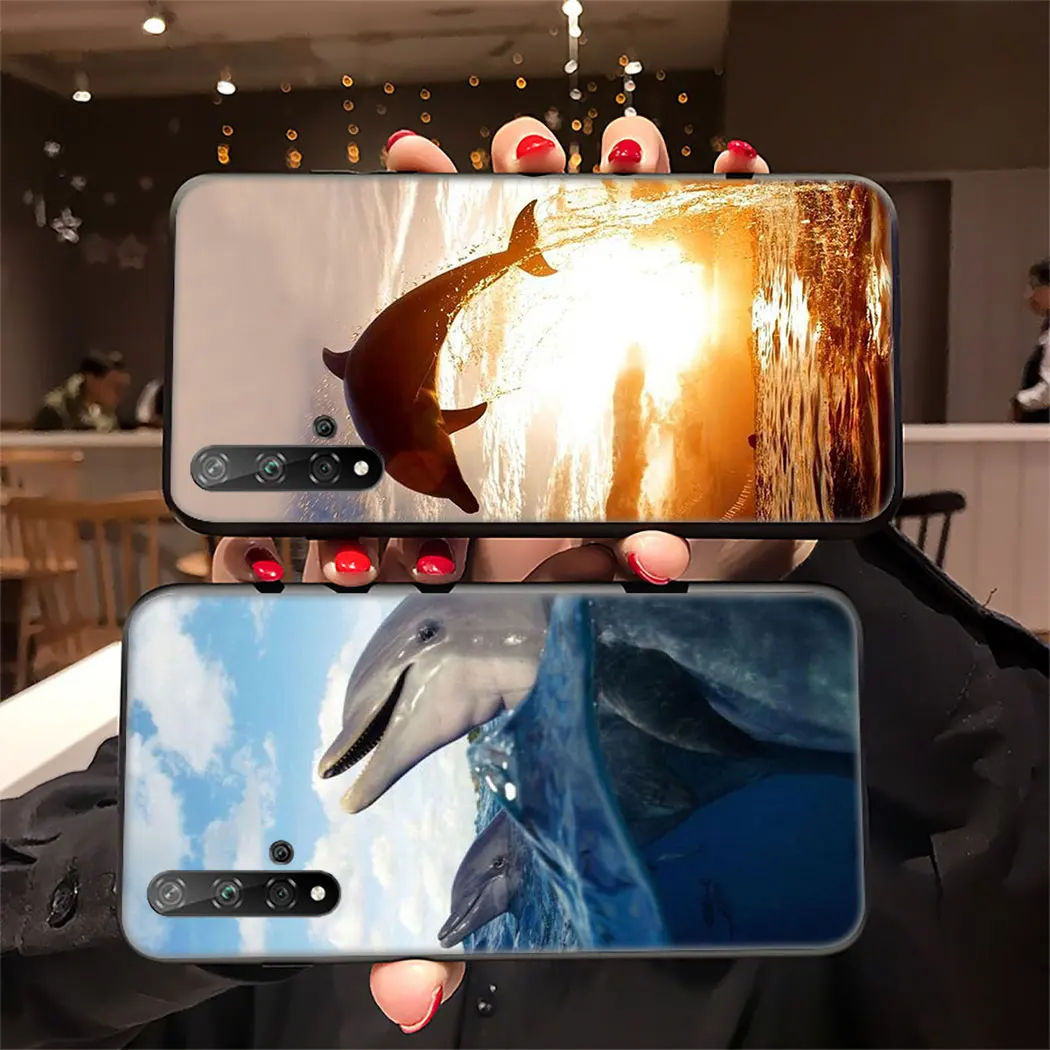 IYICAO океан животных Дельфин популярный Мягкий силиконовый чехол для huawei Honor view 20 9X