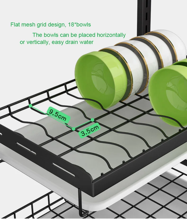 Настенная полка-органайзер NETEL полка для хранения кухонных блюд подвесная