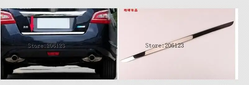 Чехол для Nissan Altima Teana 2013 2014 2015 2016 2017 хромированный задний багажника накладка на