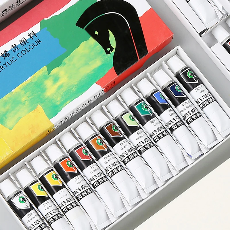 Набор акриловых красок для начинающих детского рукоделия камень картина