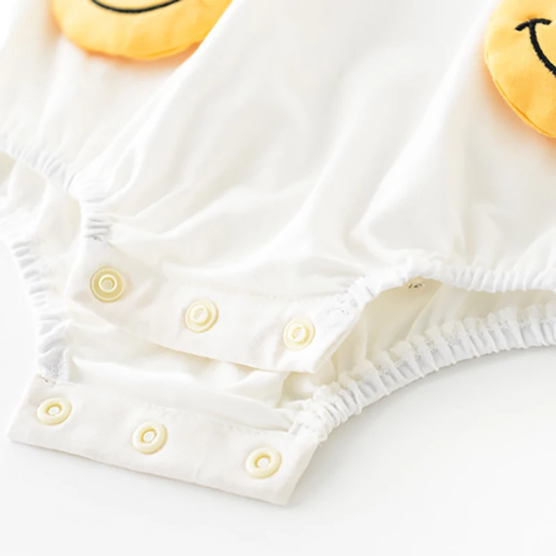 

MILANCEL 2021 Summer Baby Clothes Infant Girls One Piece Toddler Boys Smile Bodysuits