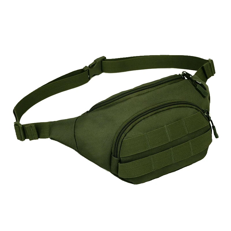 

Военная поясная сумка, зеленая Водонепроницаемая сумочка на бедро в стиле милитари, для кемпинга, походов, бега, тренировок