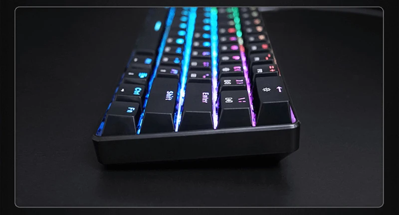 

Gaming Mechanical Keyboard USB Wired RGB Backlit Gamer Mechanical Keyboard For Desktop Tablet Laptop SK61
