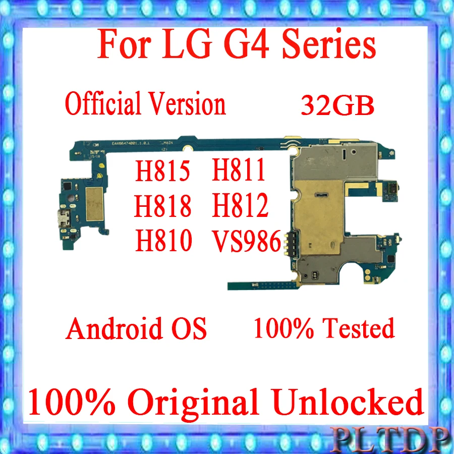 Материнская плата 32 ГБ для LG G4 H815 H811 H810 H812 VS986 H818 оригинальная разблокированная
