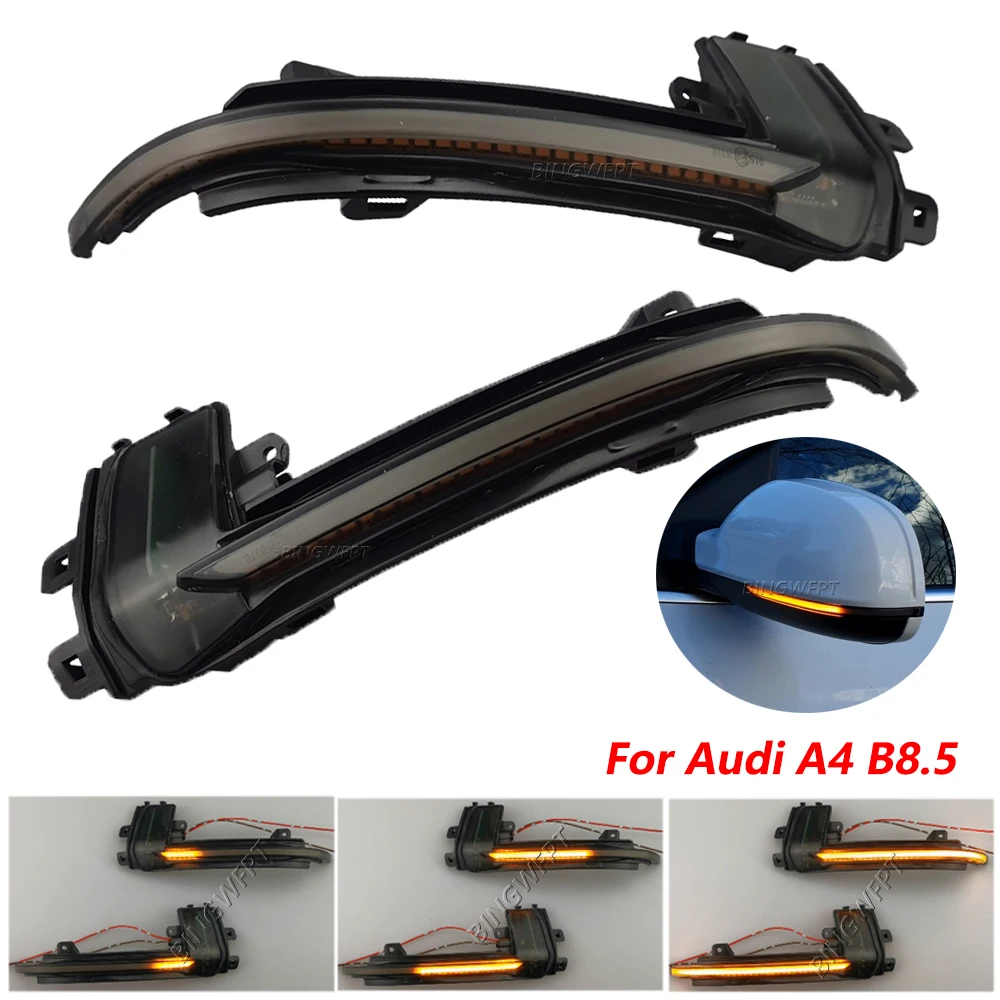 2 шт. динамический зеркальный светильник для Audi A4 A5 B8 B8.5 A3 8P Q3 A6 C6 4F S6 SQ3 A8 D3 8K RS3 RS4