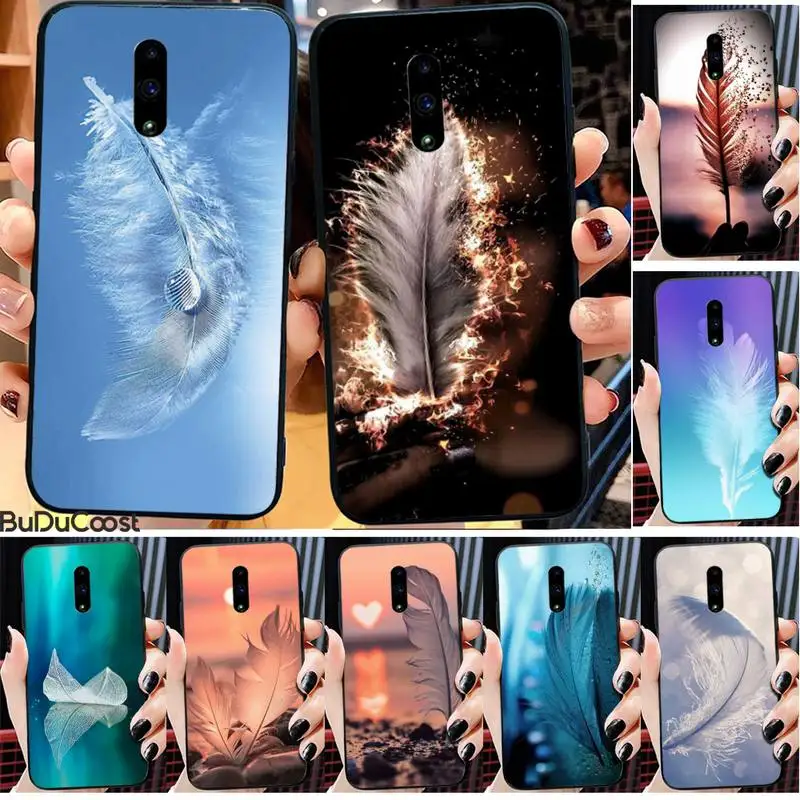 Красивое украшение пера супер светильник перо чехол для телефона Redmi 6 4X 7 7A 8 GO K20