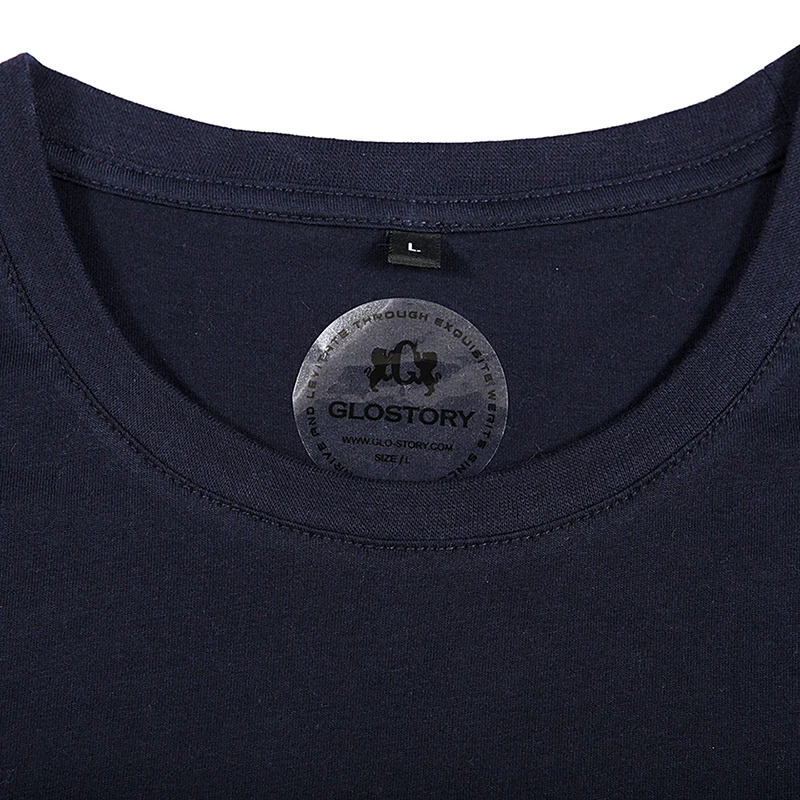 GLO-STORY 2020 новые летние мужские повседневные футболки с коротким рукавом и круглым