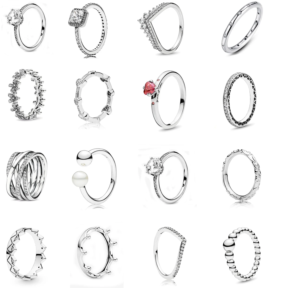 Женское кольцо с экзотической короной в полоску из стерлингового серебра 2021