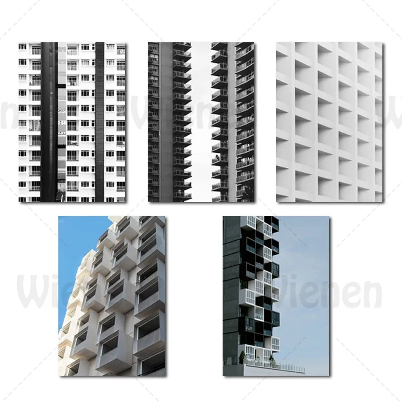 

New Concept Creative Architectural Balcony Canvas Painting HD Prints and Posters ModernWall Art Home Decoration Hanging Painting